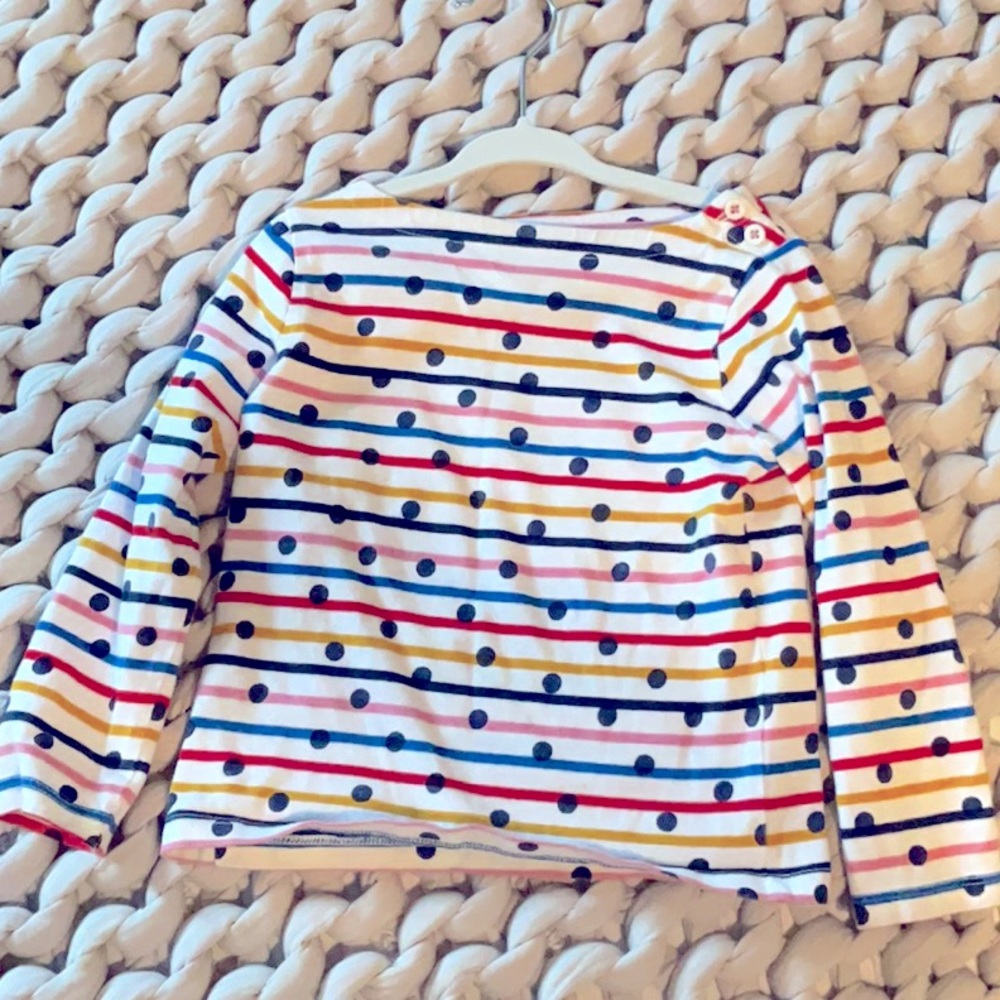 Mini Boden Boatneck Long Sleeve Tee